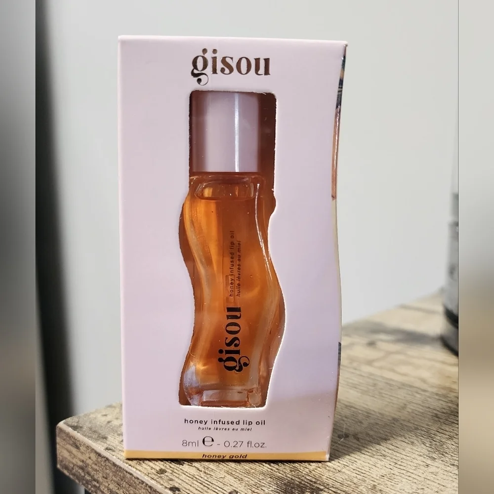 Gisou Honey Infused Lip Oil Honey Gold Shade New In Box